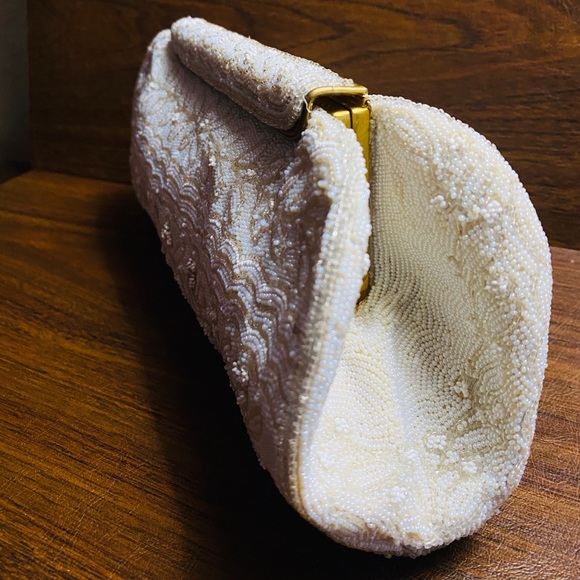 Vintage Michel Swiss Beaded Clutch Paris France - Picture 4 of 16